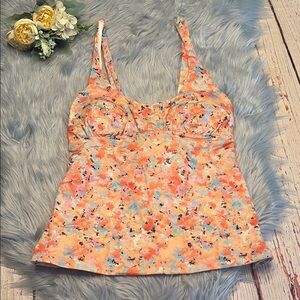 NWT Prana Mallorca Tankini Top in Impression